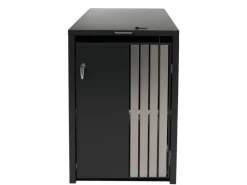 PROREGAL Weitere Ordnungssysteme Für Den Garten|1er-Mülltonnenverkleidung Mit Deckel HxBxT 122x68x84 cm Anthrazit Edelstahl Mülltonne 35kg