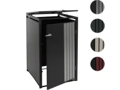 PROREGAL Weitere Ordnungssysteme Für Den Garten|1er-Mülltonnenverkleidung Mit Deckel HxBxT 122x68x84 cm Anthrazit Edelstahl Mülltonne 35kg