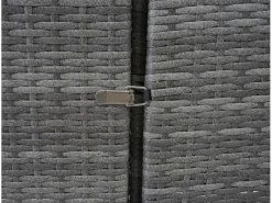 PROREGAL Weitere Ordnungssysteme Für Den Garten|2er-Mülltonnenverkleidung HxBxT 176x130x131 cm Poly-Rattan 2x120L Mülltonnenbox Mülltonnenabdeckung