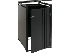 1er-Mülltonnenverkleidung Mit Deckel HxBxT 122x68x84 cm Anthrazit Mülltonne 35kg*PROREGAL Discount