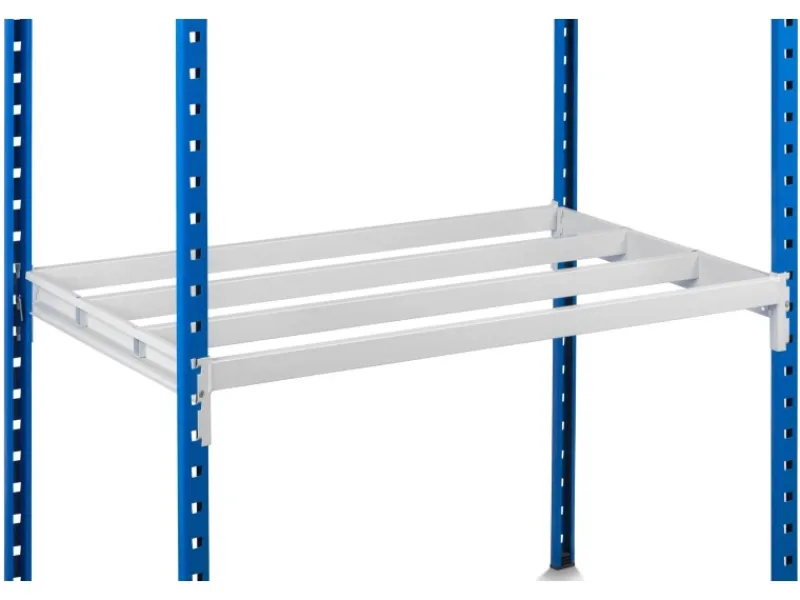 Fachbodenregal Maximus Pro HxBxT 280 x 100 x 80 cm 7 Ebenen Offener Fachboden Fachlast 303 kg Lichtblau-Lichtgrau*PROREGAL New