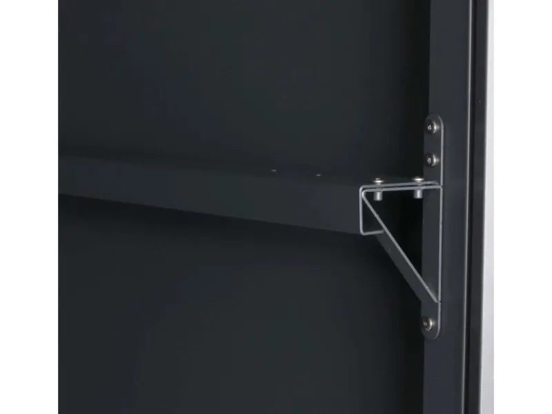 Fahrradgarage 2er 160x113x209cm Abschließbar Metall Anthrazit*PROREGAL Hot