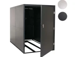 Fahrradgarage 2er 160x113x209cm Abschließbar Metall Anthrazit*PROREGAL Hot