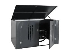 Fahrradgarage 4er 121x202x150cm Anthrazit*PROREGAL Outlet
