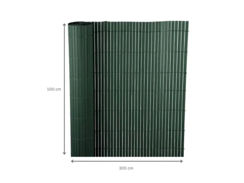 PROREGAL Balkonsichtschutz|Fi-Chi – Premium Sichtschutzmatte Zaun Sichtschutz PVC- Sichtschutzmatte Gartensichtschutz Höhe 1 m Länge 3 m HxL 1 x 3 m