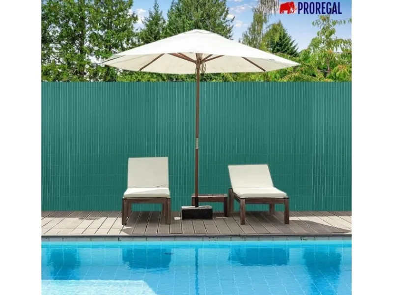 PROREGAL Balkonsichtschutz|Fi-Chi – Premium Sichtschutzmatte Zaun Sichtschutz PVC- Sichtschutzmatte Gartensichtschutz Höhe 1 m Länge 3 m HxL 1 x 3 m