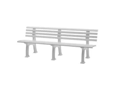 Gartenbank Antigua 4 Sitzer HxBxT 74 x 200 x 54 cm Witterungskunststoff & UV Beständiger Kunststoff Parkbank Sitzbank*PROREGAL Clearance