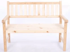 PROREGAL Outdoor-Spielzeug|Gartenbänke|Gartenbank Grana HxBxT 90x117x70cm Ohne Abdeckung Natur