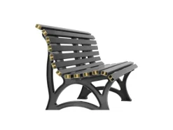 Gartenbank Jamaika 3 Sitzer HxBxT 80 x 150 x 64cm Witterungskunststoff & UV Beständiger Kunststoff Parkbank Sitzbank*PROREGAL Hot