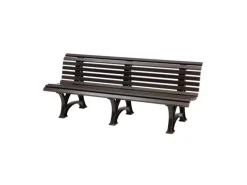 Gartenbank Jamaika 4 Sitzer HxBxT 80 x 200 x 64cm Witterungskunststoff & UV Beständiger Kunststoff Parkbank Sitzbank*PROREGAL Outlet