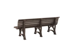 Gartenbank Jamaika 4 Sitzer HxBxT 80 x 200 x 64cm Witterungskunststoff & UV Beständiger Kunststoff Parkbank Sitzbank*PROREGAL Outlet