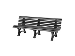 PROREGAL Gartenbänke|Gartenbank Jamaika 4 Sitzer HxBxT 80 x 200 x 64 cm Witterungskunststoff & UV Beständiger Kunststoff Parkbank Sitzbank