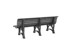 PROREGAL Gartenbänke|Gartenbank Jamaika 4 Sitzer HxBxT 80 x 200 x 64 cm Witterungskunststoff & UV Beständiger Kunststoff Parkbank Sitzbank