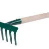 PROREGAL Gartenhandgeräte|Rechen|Gartenharke 109/1000 6 Zinken mit Griff
