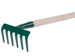 PROREGAL Gartenhandgeräte|Rechen|Gartenharke 109/1000 6 Zinken mit Griff