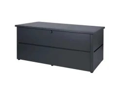 PROREGAL Auflagenboxen|Gartentruhe HxBxT 69x165x85cm Wasserdicht Metall Edelstahl 692L Aufbewahrungsbox Auflagenbox Truhe