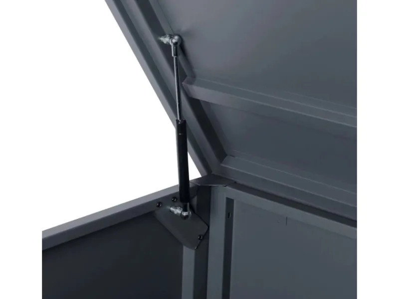 PROREGAL Auflagenboxen|Gartentruhe HxBxT 69x165x85cm Wasserdicht Metall Edelstahl 692L Aufbewahrungsbox Auflagenbox Truhe