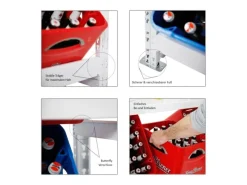 Getränkekistenregal Getränkeregal Tegernsee XL HxBxT 110 x 110 x 30 cm 6 Kästen + Board*PROREGAL Hot