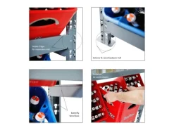 PROREGAL Universalboxen|Getränkekistenregal Getränkeregal Tegernsee XL HxBxT 110 x 110 x 30 cm 6 Kästen + Board