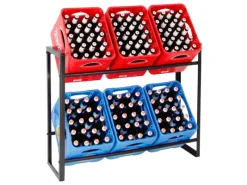 Getränkekistenregal Getränkeregal Königssee HxBxT 82 x 105 x 32 cm 6 Kästen*PROREGAL Discount