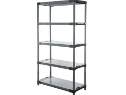 PROREGAL Sportgeräte|Kunststoffregal Big Grey Bear Tall HxBxT 180 x 120 x 46 cm Fachlast 160 kg