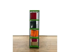 Kunststoffregal Big Grey Bear Tall HxBxT 180 x 130 x 46 cm Fachlast 120 kg Grau/Grün*PROREGAL Clearance