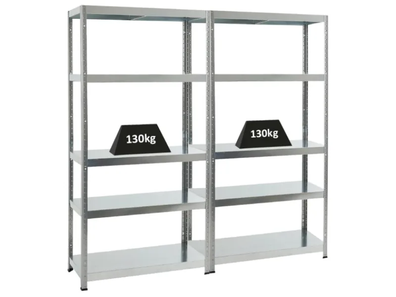 PROREGAL Sportgeräte|Mega Deal 2x Schwerlastregal Steel Eagle HxBxT 180 x 90 x 40 cm Fachlast 130 kg