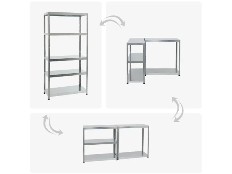 PROREGAL Sportgeräte|Mega Deal 2x Schwerlastregal Steel Eagle HxBxT 180 x 90 x 40 cm Fachlast 130 kg