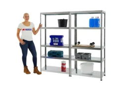 PROREGAL Sportgeräte|Mega Deal 2x Schwerlastregal Steel Eagle HxBxT 180 x 90 x 40 cm Fachlast 130 kg