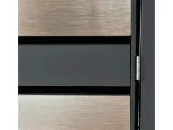 PROREGAL Weitere Ordnungssysteme Für Den Garten|Mülltonnenbox 2er Mit Pflanzkasten 125x132x80cm Anthrazit Gold Erweiterbar