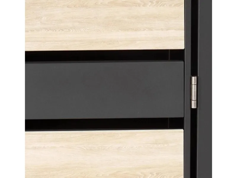 PROREGAL Weitere Ordnungssysteme Für Den Garten|Mülltonnenbox 1er XL 117x73x98cm Metall 36kg Anthrazit Buche-Holzoptik Hellbraun