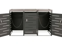 Mülltonnenbox 3er 125x198x84cm 80-240 Liter*PROREGAL Discount