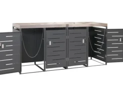 Mülltonnenbox 4er 125x264x84cm 80-240 Liter*PROREGAL Sale