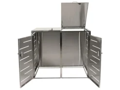 PROREGAL Weitere Ordnungssysteme Für Den Garten|Mülltonnenbox 2er 116,5x131x80cm Erweiterbar 48kg