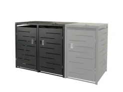 PROREGAL Weitere Ordnungssysteme Für Den Garten|Mülltonnenbox 2er 116,5x131x80cm Erweiterbar 48kg