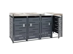 Mülltonnenbox 4er 110x230x62cm 80-240 Liter*PROREGAL Sale