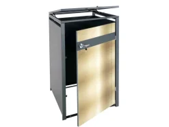 Mülltonnenbox 1er 117x68x80cm Anthrazit*PROREGAL Outlet