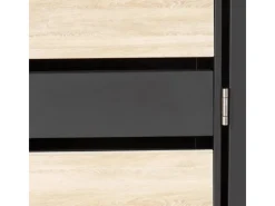 Mülltonnenbox 3er/6er XL 117x215x98cm Metall 95kg Anthrazit Buche-Holzoptik Hellbraun*PROREGAL Outlet