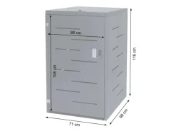 Mülltonnenbox XL 1er 116x71x98cm Erweiterbar 35kg*PROREGAL Outlet