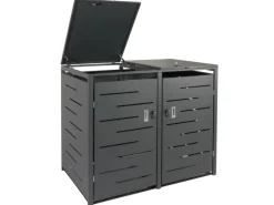 Mülltonnenbox XL 2er 116x141x98cm Erweiterbar*PROREGAL Discount