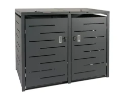 Mülltonnenbox XL 2er 116x141x98cm Erweiterbar*PROREGAL Discount