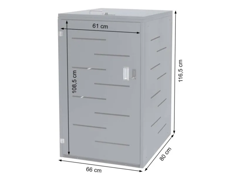 Mülltonnenbox 116,5x66x80cm Erweiterbar*PROREGAL Discount