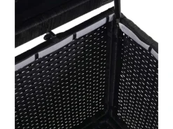 PROREGAL Auflagenboxen|Poly-Rattan Kissenbox HxBxT 63x135x52cm Premium 320L Gartentruhe Auflagenbox Truhe