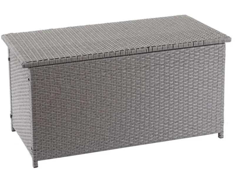 PROREGAL Auflagenboxen|Poly-Rattan Kissenbox HxBxT 63x135x52cm Basic 320L Gartentruhe Auflagenbox Truhe