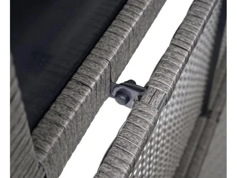 PROREGAL Auflagenboxen|Poly-Rattan Kissenbox HxBxT 51x115x59cm Basic 250L Gartentruhe Auflagenbox Truhe