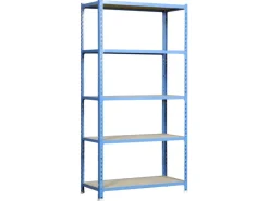 Schwerlastregal Mid Muli HxBxT 150 x 110 x 50 cm 4 Fachböden Fachlast 200 kg Grau*PROREGAL Outlet