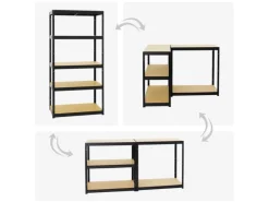 PROREGAL Sportgeräte|Schwerlastregal Slim Elephant S HxBxT 180 x 90 x 45 cm 5 Ebenen Fachlast 350 kg