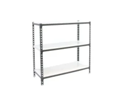 Schwerlastregal Baby Metal Shark HxBxT 90 x 100 x 40 cm Fachlast 180 kg Anthrazit-Weiß*PROREGAL Hot