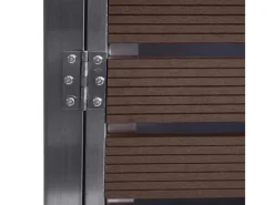 XL 2er/4er Mülltonnenverkleidung HxBxT 117x144x102 cm Walnuss-Holzoptik Mülltonnenbox Mülltonnenabdeckung WPC Edelstahl 88kg*PROREGAL Best