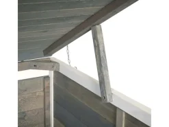 XL 4er-/8er-Mülltonnenverkleidung HxBxT 126x316x98 cm Grau-Weiß Mülltonnenbox Mülltonnenabdeckung Holz*PROREGAL Clearance